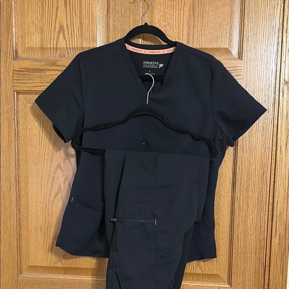 Fabletics Black Active Top and Pants Set